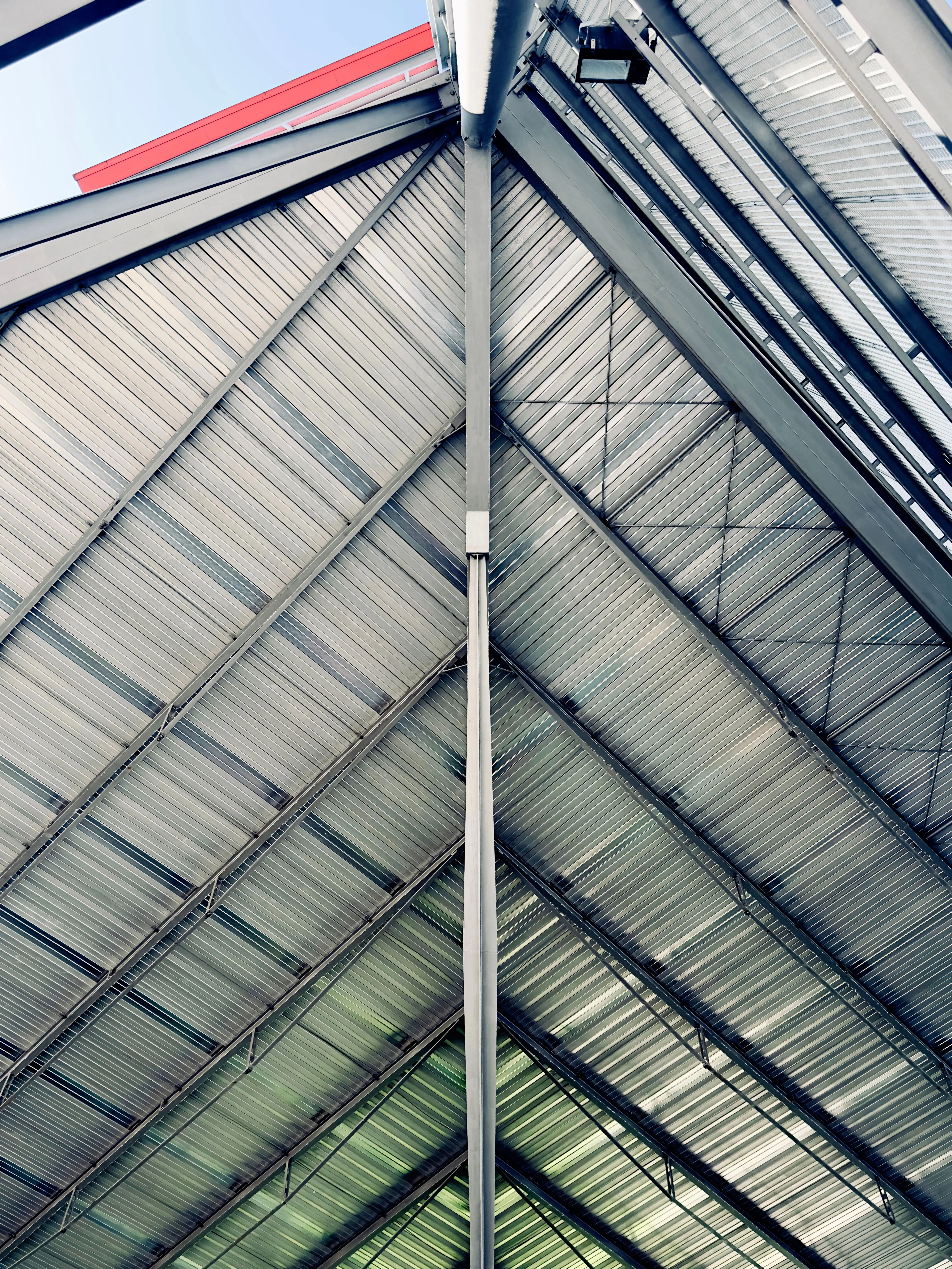 Metal roof and ventilation on a Sydney warehouse property